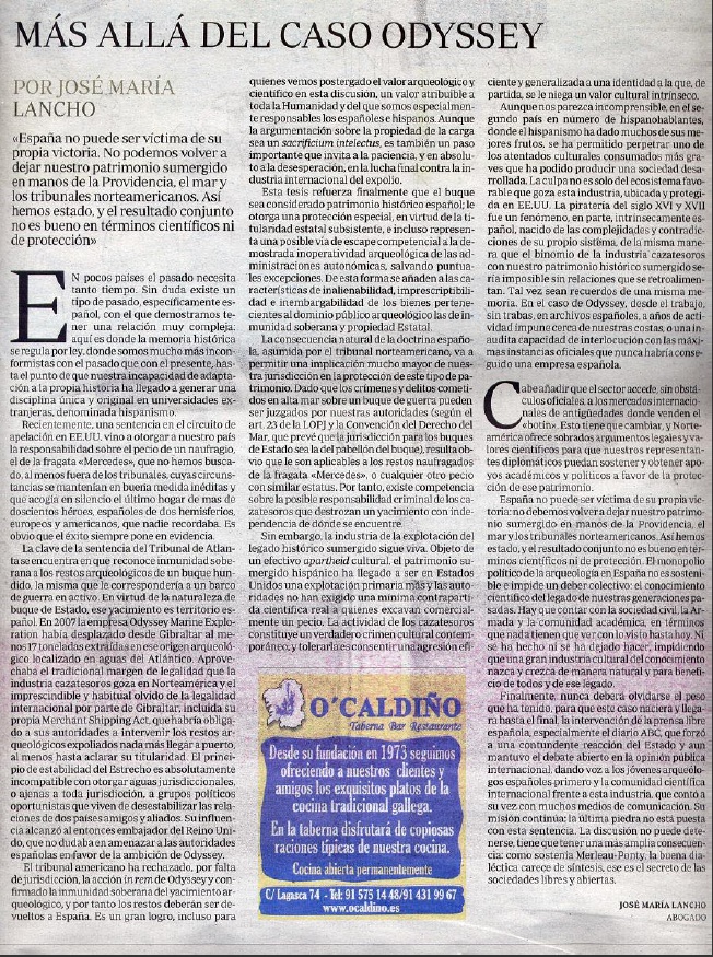 más allá del caso odyssey